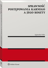 Sprawność postępowania karnego a jego koszty - Orfin Agnieszka - książka
