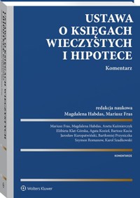 Ustawa o księgach wieczystych i hipotece Komentarz -  - książka