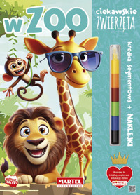 Ciekawskie zwierzęta W zoo z kredką i naklejkami - Salamon Katarzyna - książka