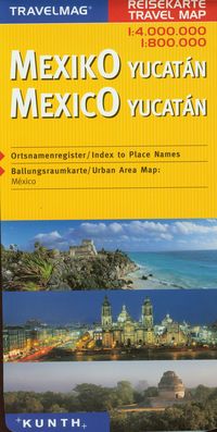 Mexico 1:4000000 / Yucatan 1:800000 -  - książka