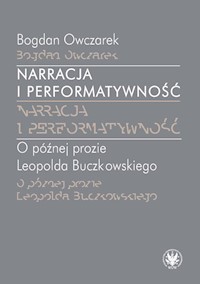 Narracja i performatywność - Owczarek Bogdan - książka