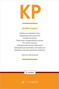 KP. Kodeks pracy oraz ustawy towarzyszące -  - książka