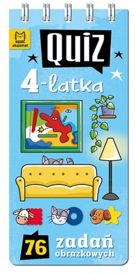Quiz 4-latka. 76 zadań obrazkowych - Anna Podgórska - książka