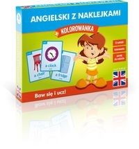 Angielski z naklejkami + kolorowanka - Patrycja Wojsyk - książka