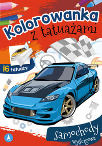 Kolorowanka z tatuażami Samochody wyścigowe -  - książka