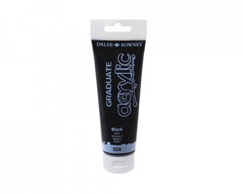 Farba akrylowa Graduate 120ml black czarna -  - książka