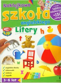 Naklejkowa szkoła angielskiego Litery -  - książka