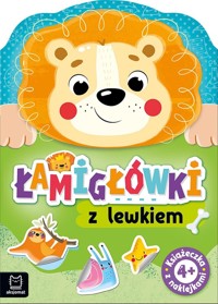 Łamigłówki z lewkiem. Książeczka z naklejkami 4+ - Anna Podgórska - książka