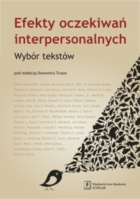 Efekty oczekiwań interpersonalnych -  - książka