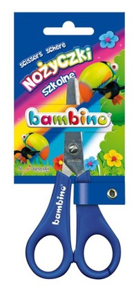 Nożyczki szkolne Bambino z podziałką -  - książka