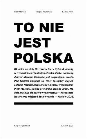 To nie jest Polska - Piotr Marecki, Regina Mynarska, Kamila Albin - ebook + książka
