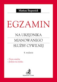 Egzamin na urzędnika mianowanego służby cywilnej - Stepaniuk Mariusz - książka