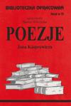 Biblioteczka opracowań 73. Poezje - Jana Kasprowicza - Danuta Wilczycka - książka