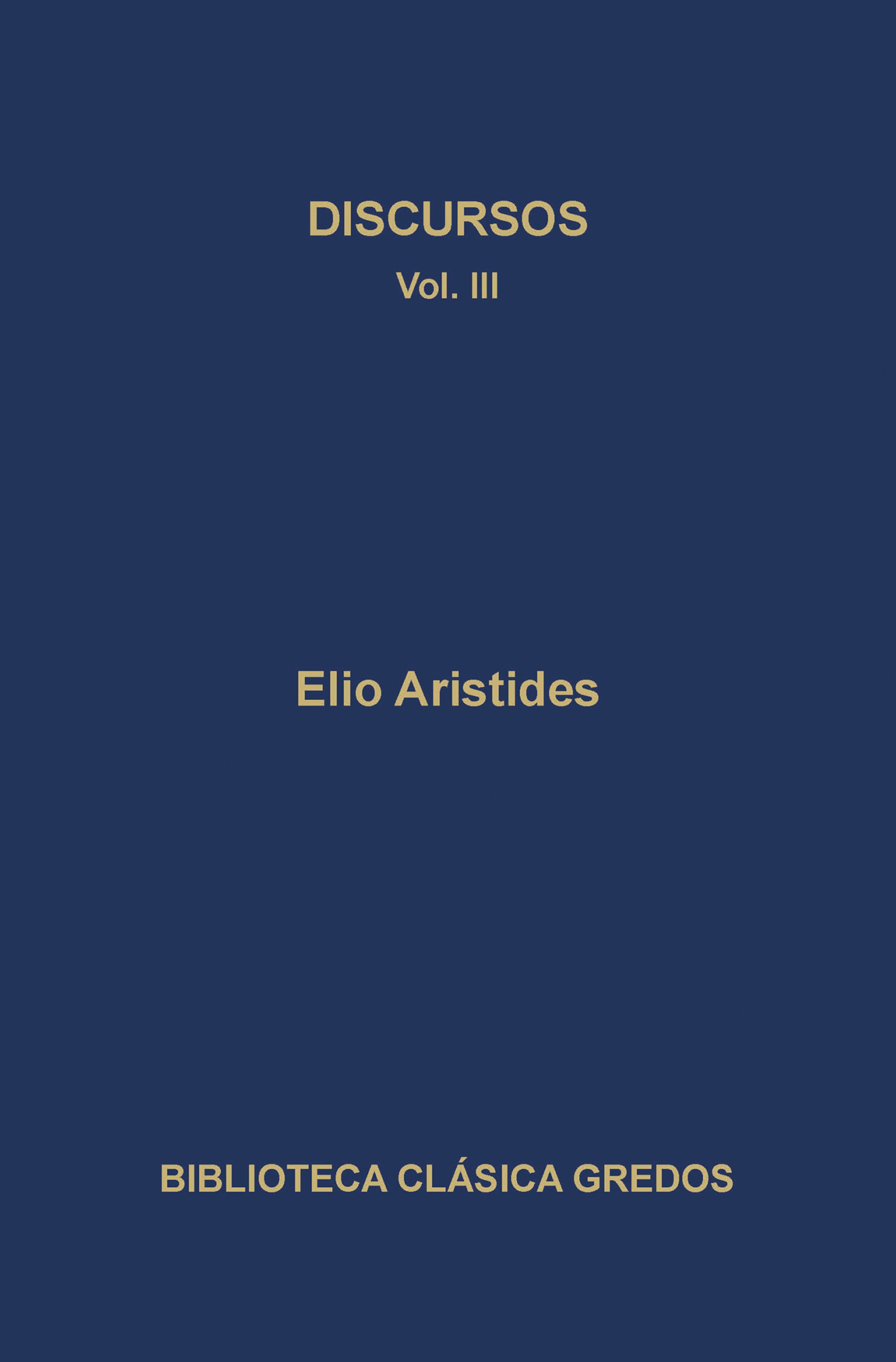 Discursos III
