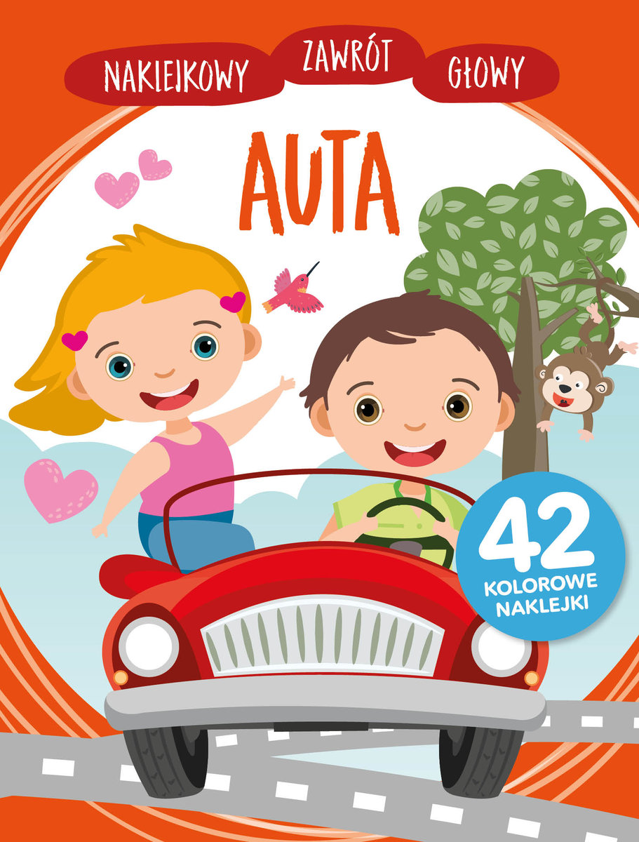 Naklejkowy zawrót głowy. Auta - Wiśniewska Anna - książka