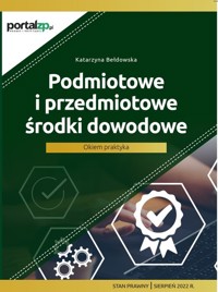 Podmiotowe i przedmiotowe środki dowodowe - Bełdowska Katarzyna - książka