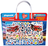 Playmobil Action Heroes. Kocham naklejać. Strażacy w akcji - zbiorowa praca - książka