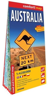 Australia. Laminated map in scale 1:4 250 000 - zbiorowa praca - książka
