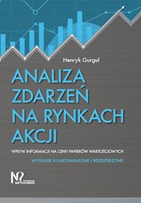 Analiza zdarzeń na rynkach akcji - Gurgul Henryk - książka