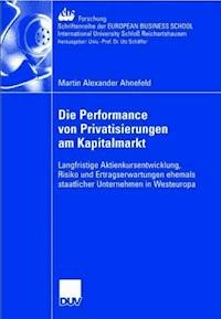 Die Performance von Privatisierungen am Kapitalmarkt - Martin Alexander Ahnefeld - ebook