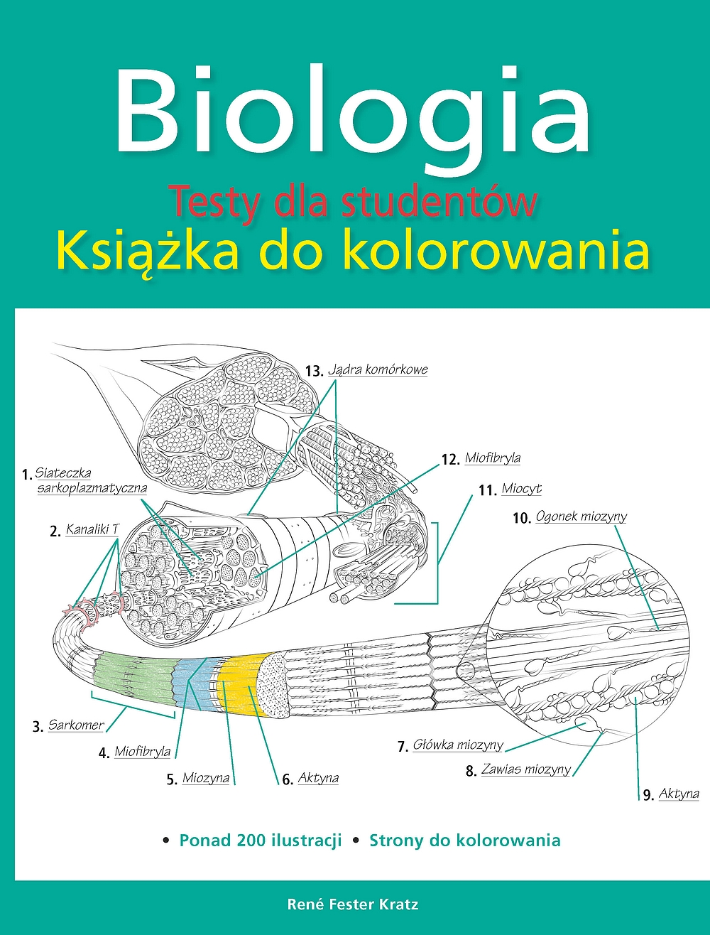 Biologia. Testy dla studentów. Książka do kolorowania - zbiorowa praca - książka