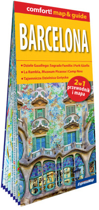 Barcelona laminowany przewodnik i mapa 2w1 - Larysa Rogala - książka