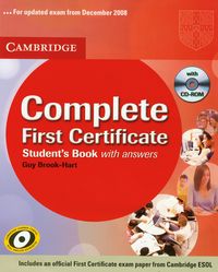Complete First Certificate student's book with CD - Guy Brook-Hart - książka