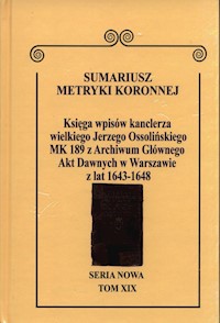 Sumariusz Metryki Koronnej Seria nowa Księga wpisów MK 189 - Krawczuk Wojciech - książka