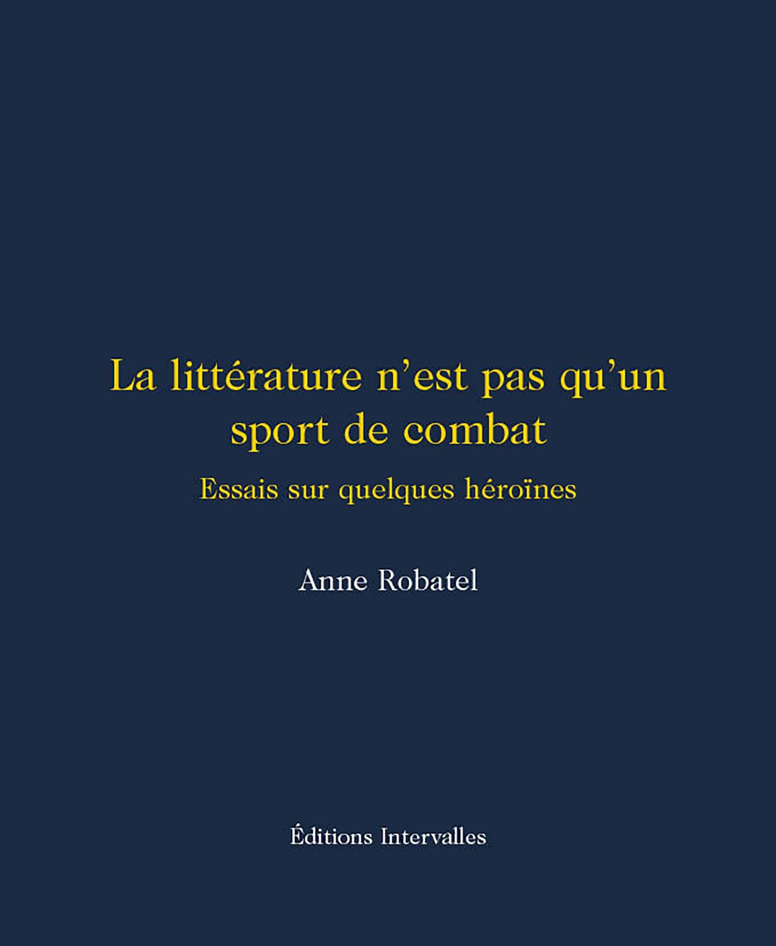 La littérature n'est pas qu'un sport de combat