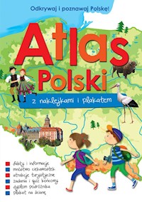 Atlas Polski z naklejkami i plakatem - Kaniewska Paulina - książka