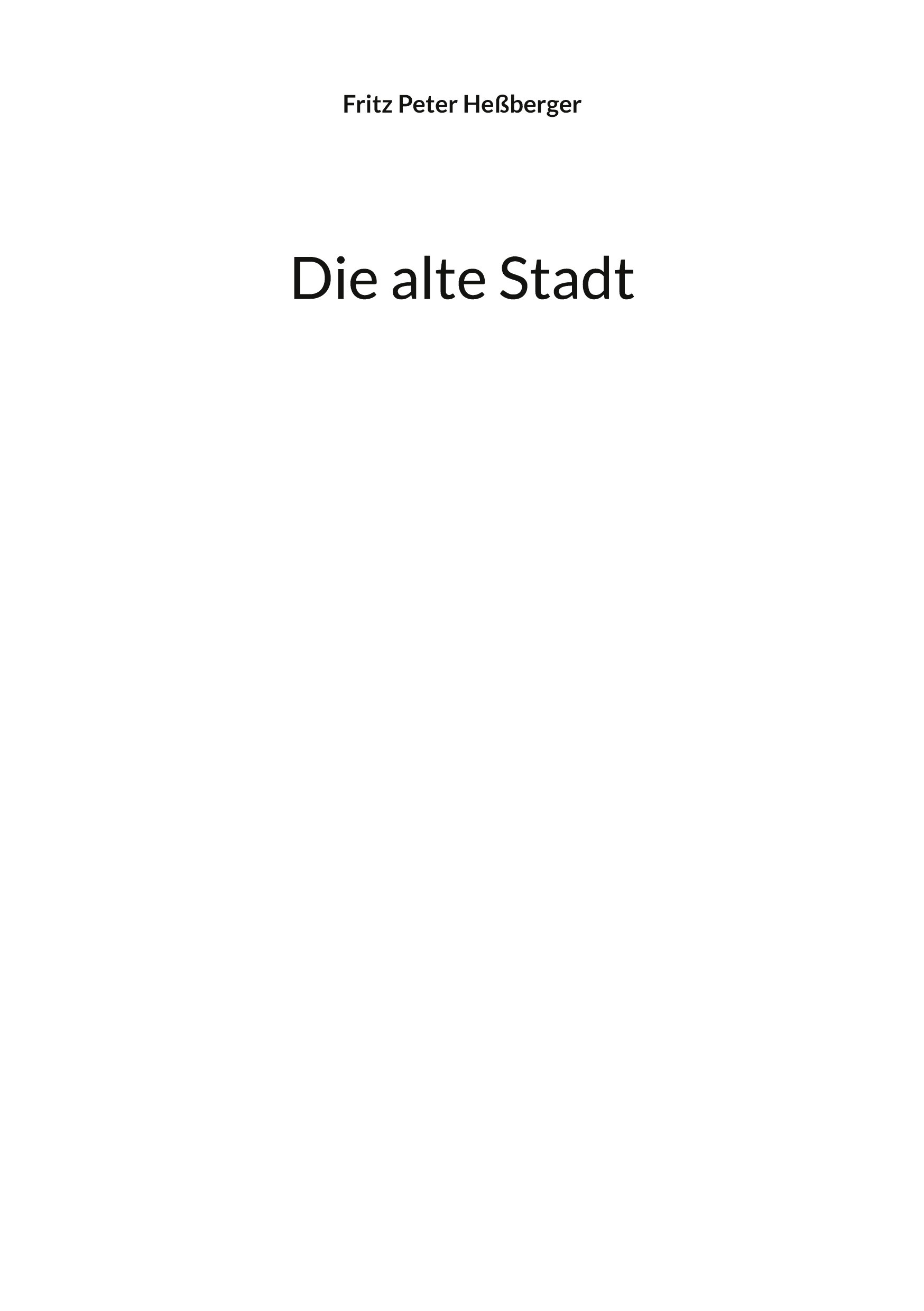 Die alte Stadt