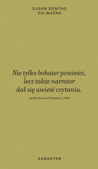 Co ważne - Sontag Susan - ebook + książka