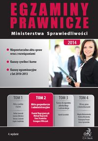 Egzaminy Prawnicze Ministerstwa Sprawiedliwości Tom 2 - Grzegorz Witczak - książka