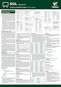 Tablice informatyczne SQL - Marcin Szeliga - książka