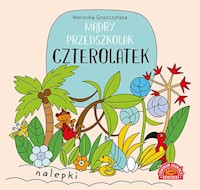 Mądry przedszkolak Czterolatek Książeczka z nalepkami - Goszczyńska Weronika - książka