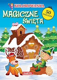 Magiczne święta z naklejkami kolorowanka - Katarzyna Ratajszczak, Adam Gdula - książka
