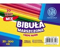 Zestaw: Bibuła marszczona Astrapap 25x200 cm, 10 kol. -  - książka