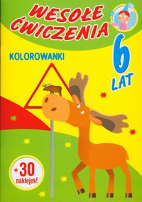 Wesołe ćwiczenia Kolorowanki 6 lat -  - książka