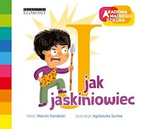 J jak jaskiniowiec Literkowe przedszkole AMD - Marcin Sendecki - książka