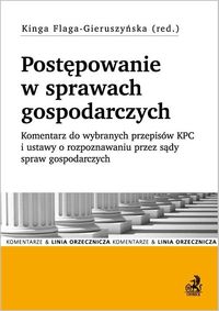 Postępowanie w sprawach gospodarczych -  - książka