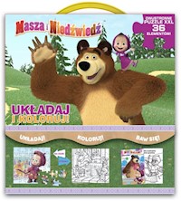Masza i niedźwiedź. Układaj i koloruj. -  - książka