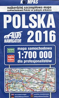 Polska 2016 Mapa samochodowa dla profesjonalistów 1:700 000 -  - książka