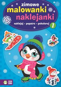 Zimowe malowanki naklejanki 1 -  - książka