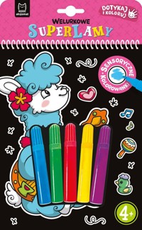 Welurkowe superlamy Dotykaj i koloruj - Kaczyńska Agata - książka