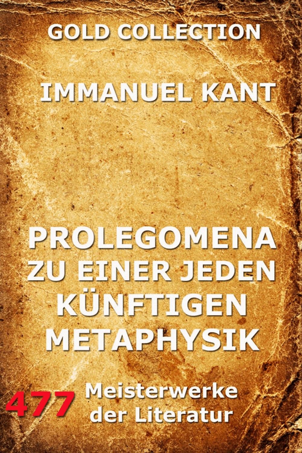 Prolegomena zu einer jeden künftigen Metaphysik
