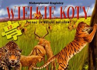 Wielkie koty. Niebezpieczni drapieżnicy. Poznaj je dzięki puzzlom - zbiorowa praca - książka