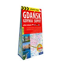 Gdańsk, Gdynia, Sopot. Plan miasta w skali 1:26 000 (plastic map) - zbiorowa praca - książka