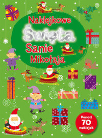 Naklejkowe Święta. Sanie Mikołaja -  - książka