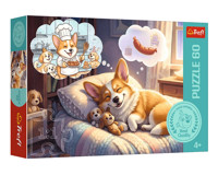 Puzzle 60 Corgi w krainie snów -  - książka