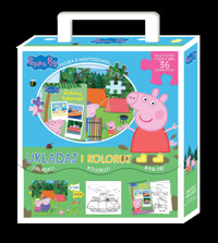 Peppa Pig. Układaj i koloruj. Zabawa kolorami - zbiorowa praca - książka